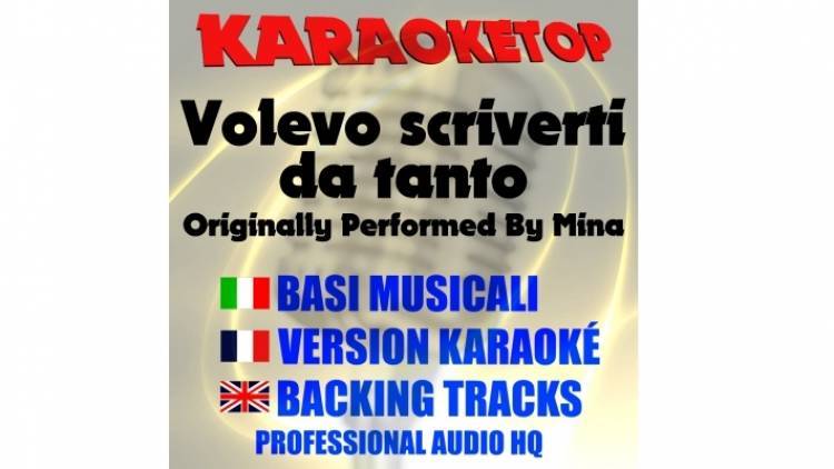 Volevo scriverti da tanto - Mina (karaoke, base musicale)