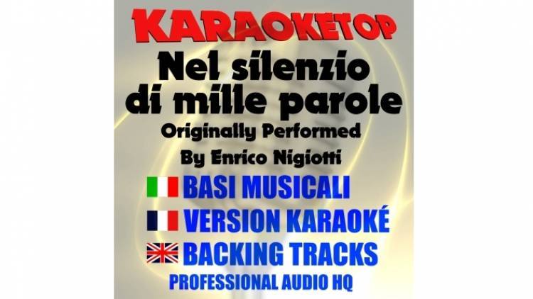 Nel silenzio di mille parole - Enrico Nigiotti (karaoke, backing track)