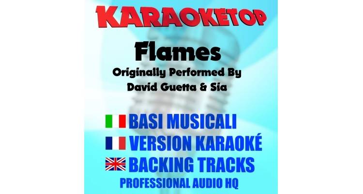 Flames - David Guetta & Sia (karaoke, base musicale)