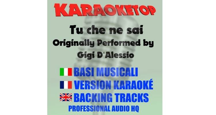 Tu che ne sai - Gigi D'Alessio (karaoke, base musicale)