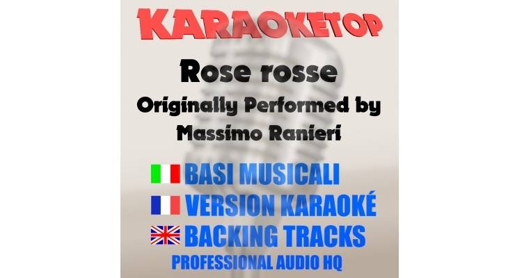 Massimo Ranieri - Rose rosse (karaoke, backing track)