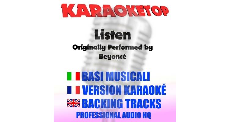 Listen - Beyoncé (karaoke, backing track)