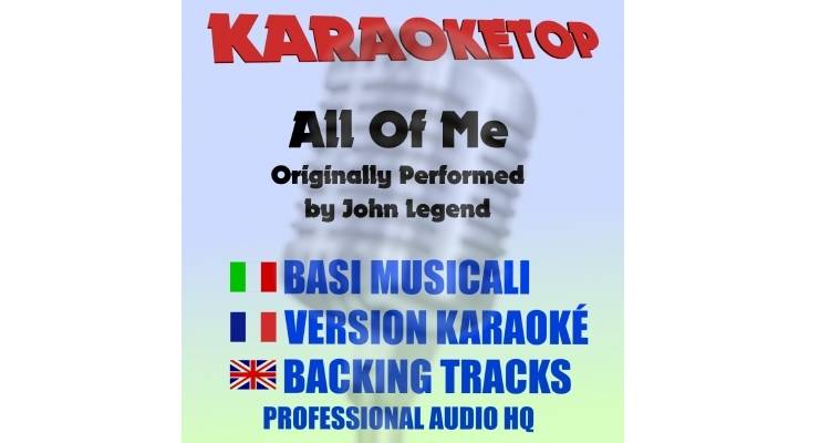 All Of Me - John Legend (karaoke, backing track)