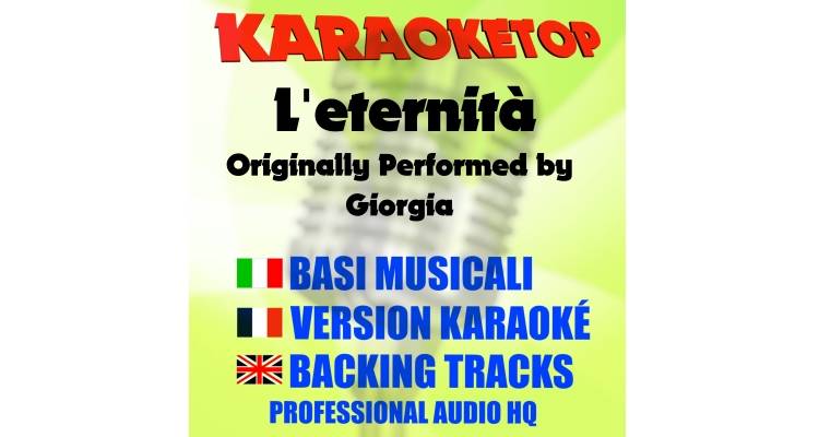 L'eternità - Giorgia (karaoke, backing track)