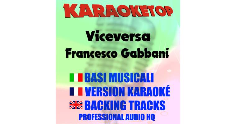 Viceversa - Francesco Gabbani (karaoke, backing track)