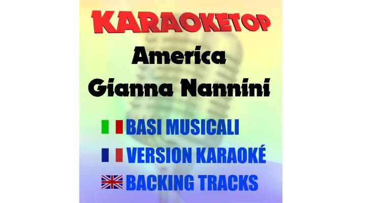 America - Gianna Nannini (karaoke, backing track)