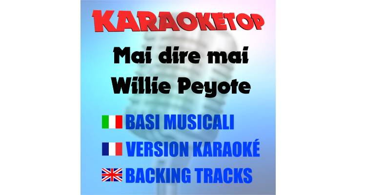 Mai dire mai - Willie Peyote (karaoke, backing track)