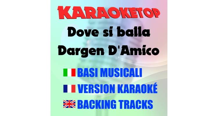 Dove si balla - Dargen D'Amico (karaoke, backing track)