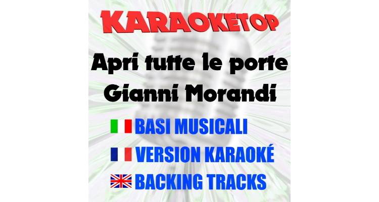 Apri tutte le porte - Gianni Morandi (karaoke, base musicale)