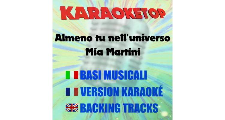 Almeno tu nell'universo - Mia Martini (karaoke, base musicale)